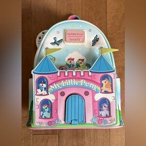 New w/Tags My Little Pony Pink Castle Loungefly Mini Backpack